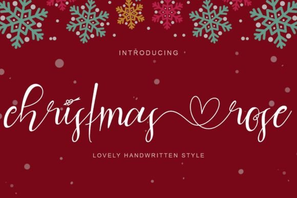 Christmas Rose Font - Featured Image