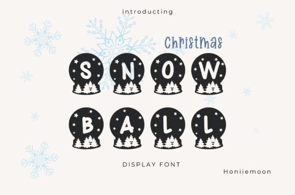 Christmas Snowball Font - Featured Image