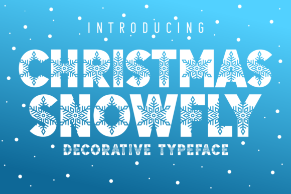Christmas Snowfly Font - Featured Image