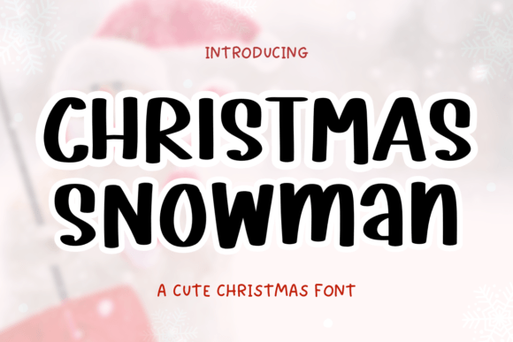 Christmas Snowman Font - Featured Image