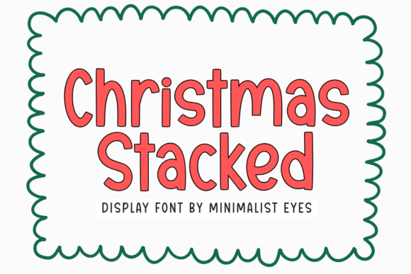 Christmas Stacked Font - Featured Image