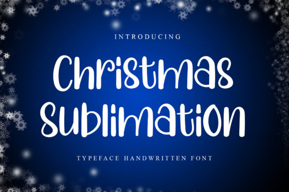 Christmas Sublimation Font - Featured Image