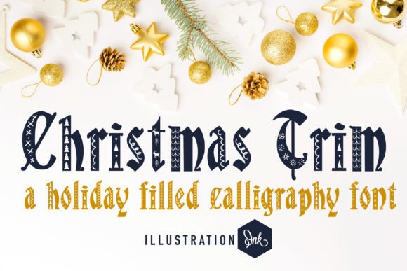 Christmas Trim Font - Featured Image
