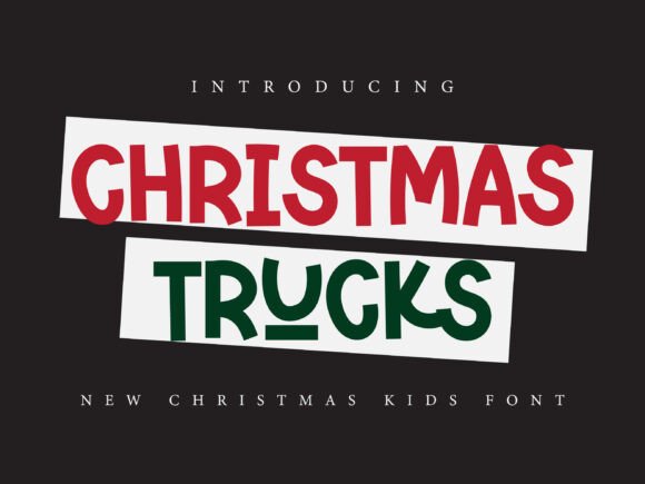 Christmas Trucks Font - Featured Image