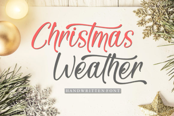 Christmas Weather Font - Featured Image
