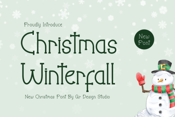 Christmas Winterfall Font - Featured Image