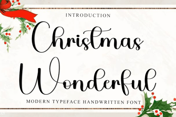 Christmas Wonderful Font - Featured Image
