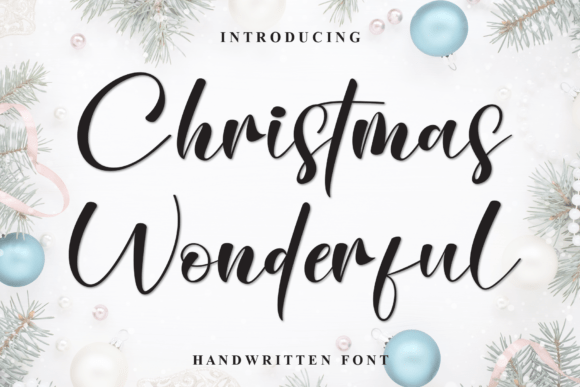 Christmas Wonderful Font - Featured Image