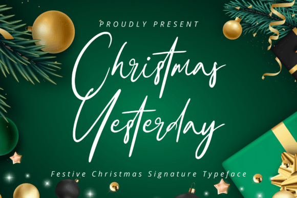 Christmas Yesterday Font - Featured Image