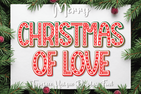 Christmas of Love Font - Featured Image