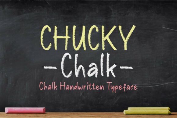 Chucky Chalk Font - Featured Image