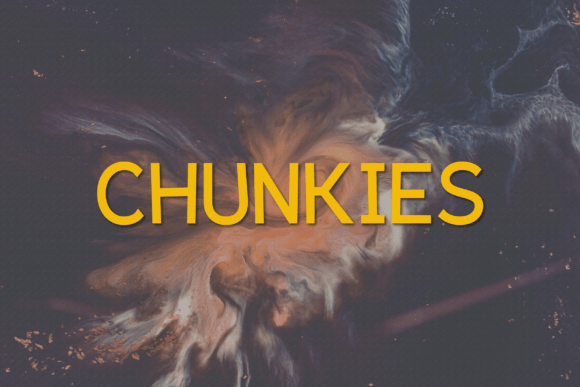 Chunkies Font - Featured Image