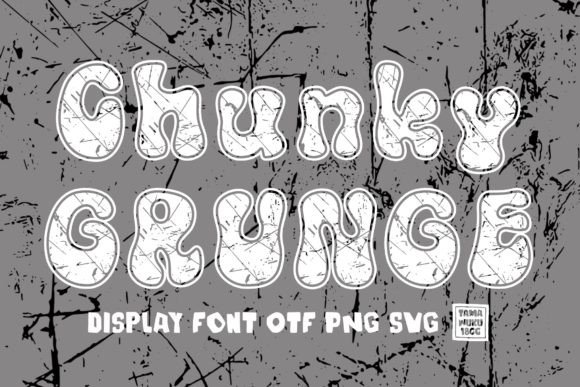 Chunky Grunge Font - Featured Image