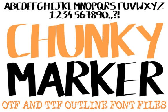 Chunky Marker Font - Featured Image