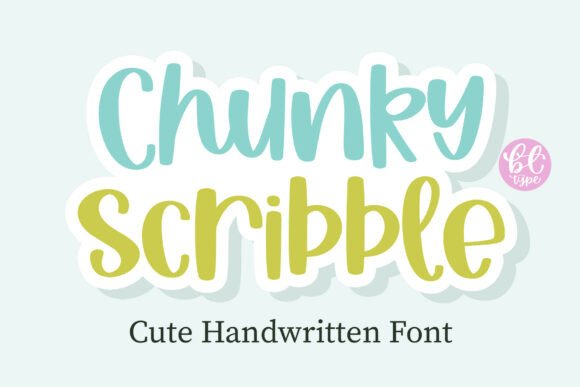 Chunky Scribble Font - Featured Image