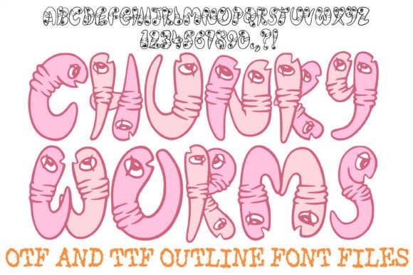 Chunky Worms Font - Featured Image