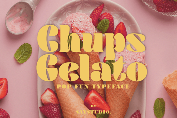 Chups Gelato Font - Featured Image