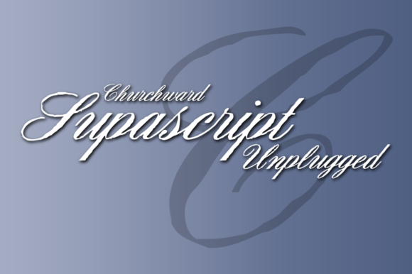 Churchward Supascript Font - Featured Image