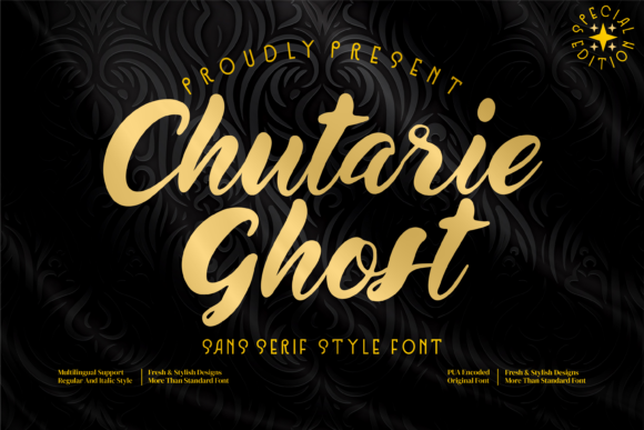 Chutarie Ghost Font - Featured Image