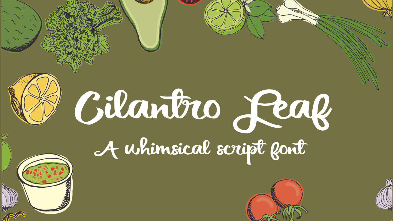 Cilantro Leaf Font - Featured Image
