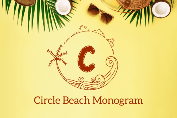 Circle Beach Monogram Font - Featured Image