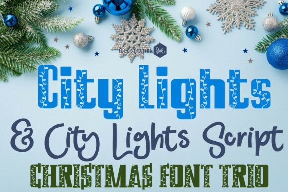 City Lights Trio Font - Featured Image