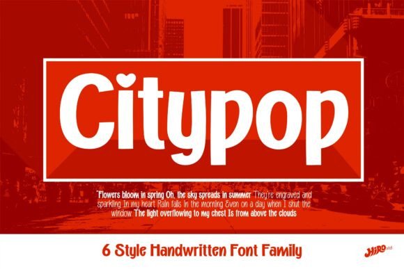 Citypop Font - Featured Image