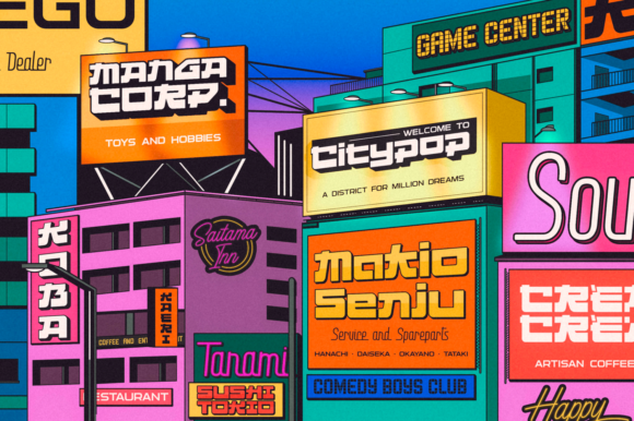 Citypop Font - Featured Image