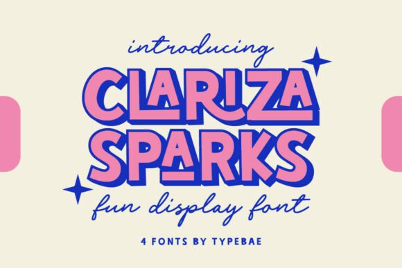 Clariza Sparks Font - Featured Image