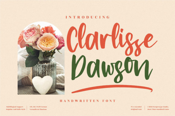 Clarlissa Dawson Font - Featured Image