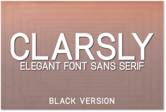 Clarsly Black Font - Featured Image