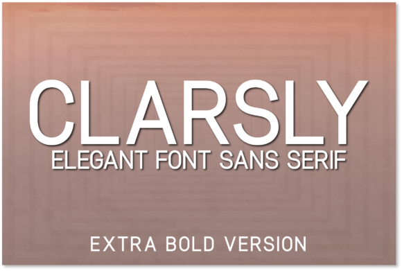 Clarsly Extra Bold Font - Featured Image