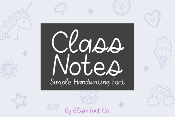 Class Notes Font - Featured Image