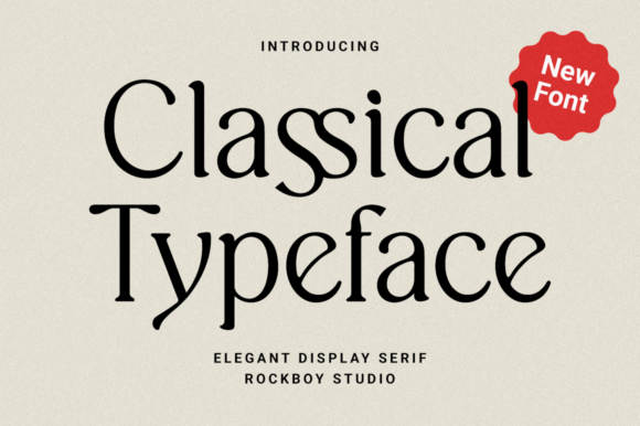 Classical Typeface Font - Featured Image