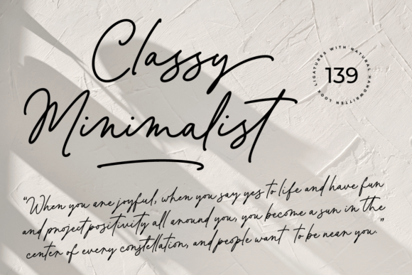 Classy Minimalist Font - Featured Image