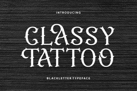 Classy Tattoo Font - Featured Image