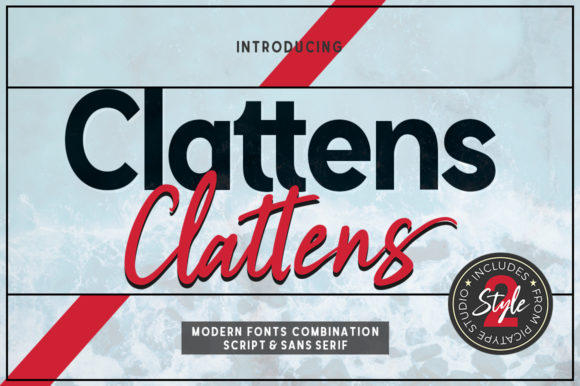 Clattens Duo Font - Featured Image