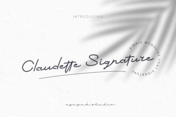 Claudette Signature Font - Featured Image