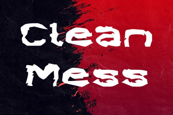 Clean Mess Font - Featured Image