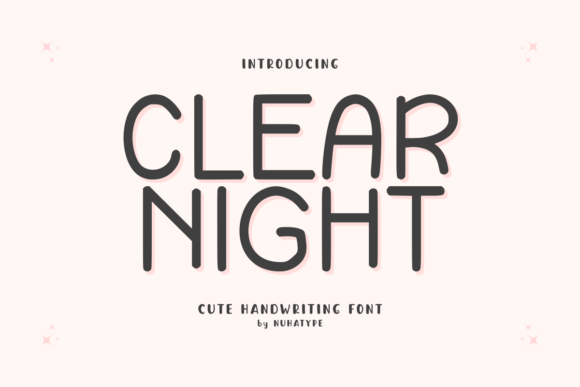 Clear Night Font - Featured Image