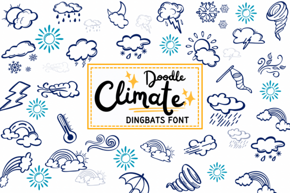 Climate Doodle Font - Featured Image