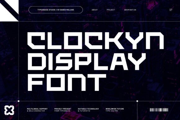 Clockyn Font - Featured Image