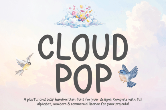 Cloud Pop Font - Featured Image