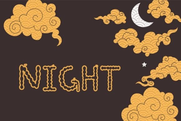 Clouds Font - Featured Image