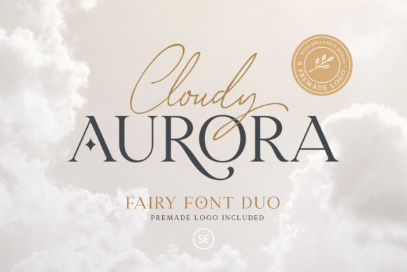Cloudy Aurora Font - Featured Image