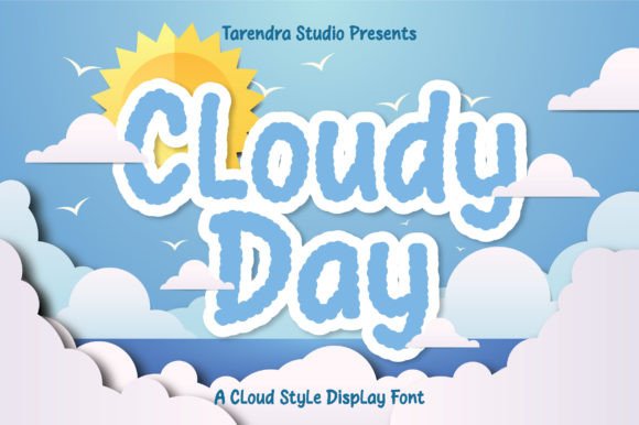Cloudy Day Font - Featured Image