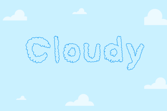 Cloudy Font - Featured Image