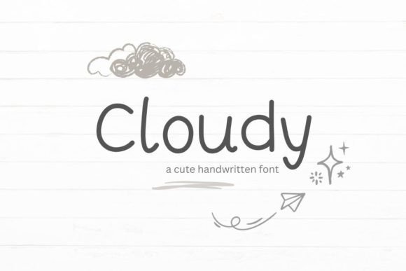 Cloudy Font - Featured Image