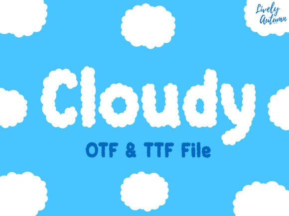 Cloudy Font - Featured Image