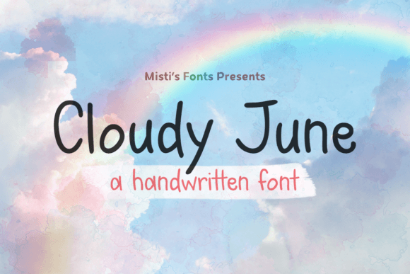 Cloudy June Font - Featured Image